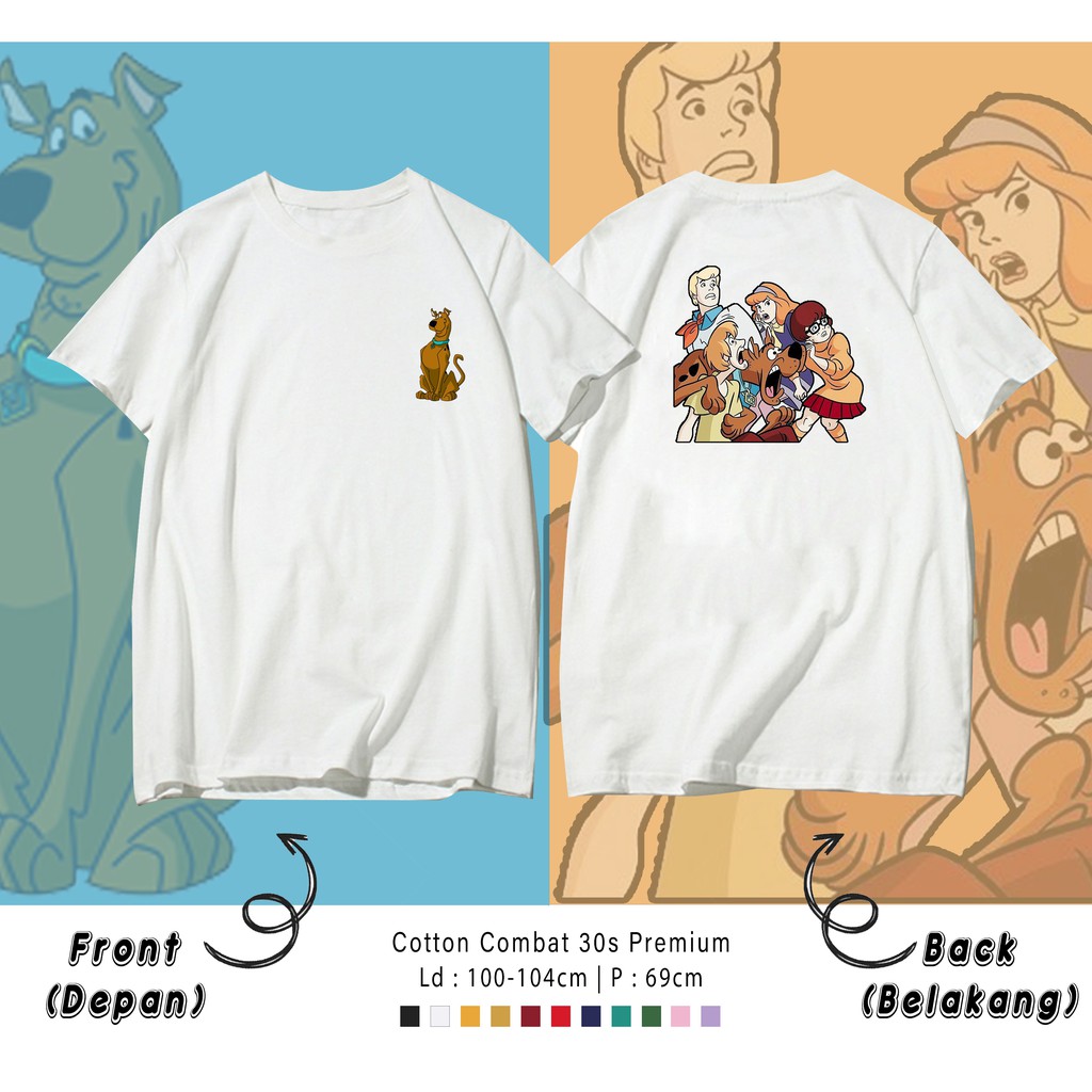 ANJING SCOOBY DOO/ TERMURAH BAJU KAOS  / T-SHIRT / KATUN LENGAN PENDEK / TUMBLR TEE CUSTOM KAOS