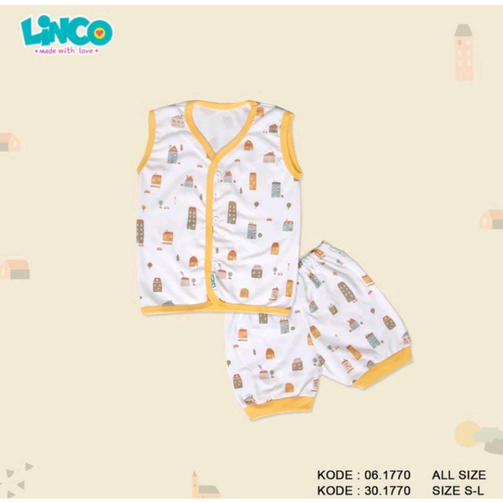 LINCO SETELAN BAYI MOTIF CUTE HOUSE / SETELAN BAYI