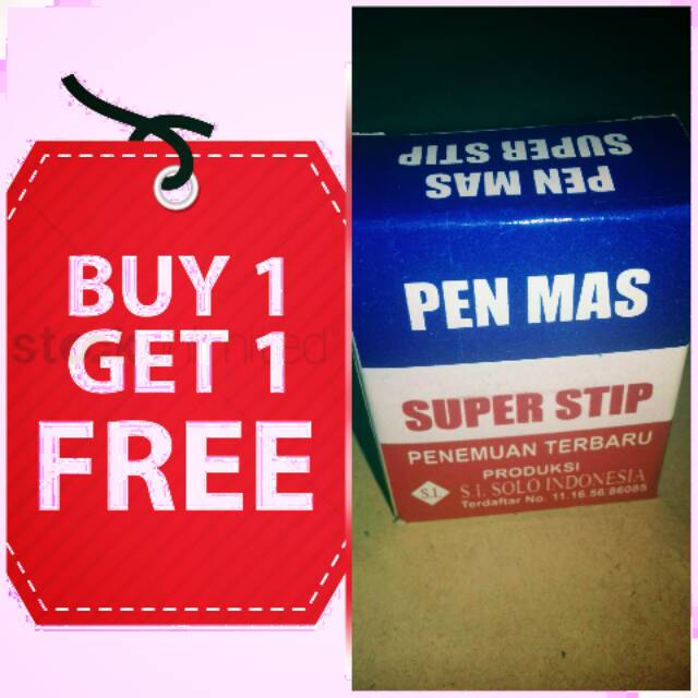 

PROMO BUY ONE GET ONE FREE SUPER STIP PENGHAPUS