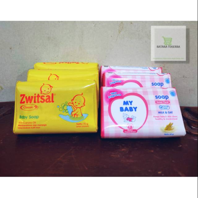 Paket sabun bayi zwitsal dan mybaby