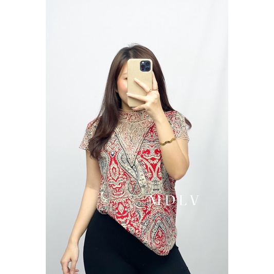 MDLV ~ 0151# Cinzia Embroidered Top Atasan Blouse Import