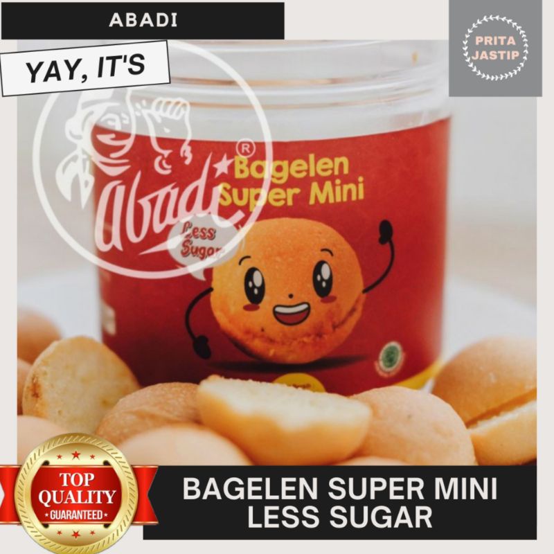 

TERLARIS ABADI BAGELEN SUPER MINI LESS SUGAR OLEH OLEH JAJANAN BANDUNG