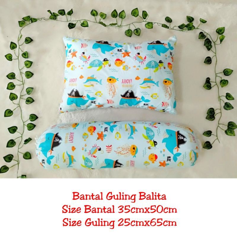 Bantal Guling Balita dan Sarung Katun Balgul Junior