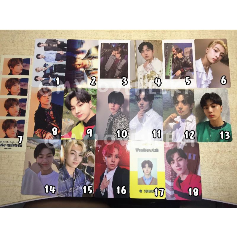 (Link 2 15-18)Enhypen photocard heeseung jay jake ni-ki da pola no bene bc cardigan holbox ld lucky 