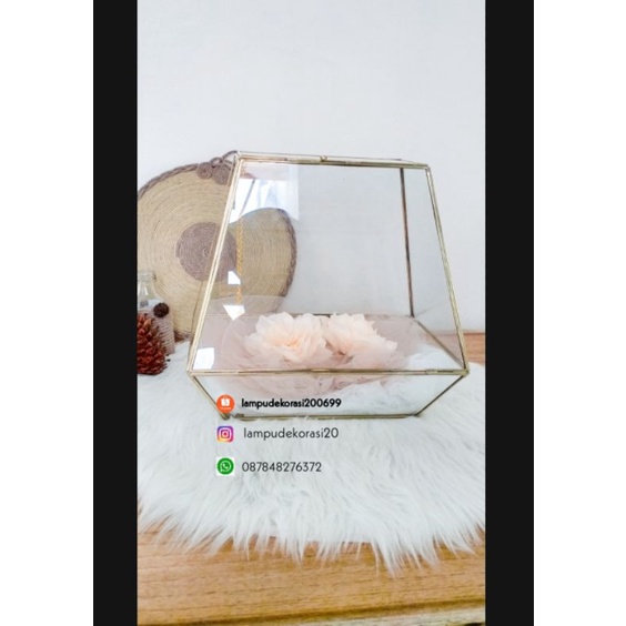 box Seserahan / Hantaran pernikahan estetik / terarium