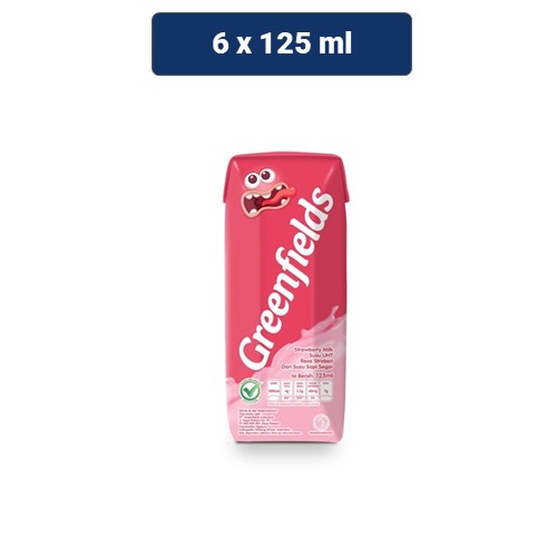 

Greenfields Susu Strawberry 125 ml - Multipack of 6 pcs