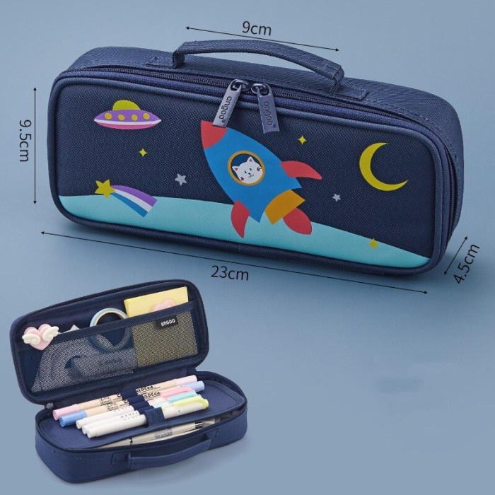 

Tempat Pensil / Angoo dreaming set Handbag Style Pencil Case Hand - BLACK promo