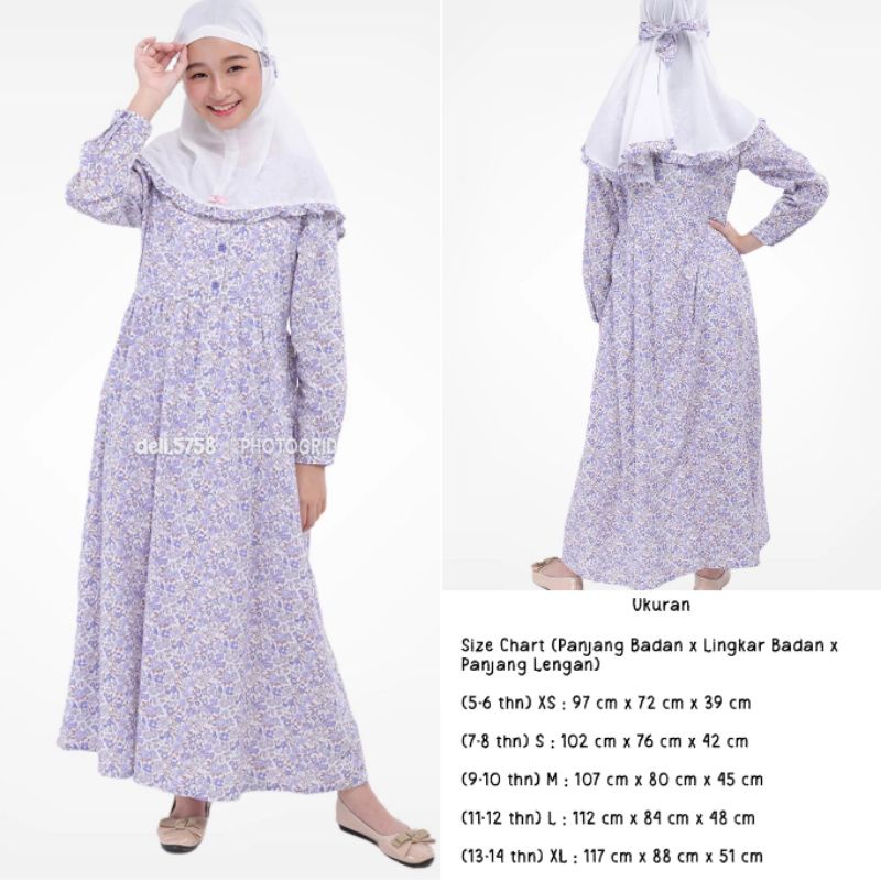 Dress anak exit girls free hijab