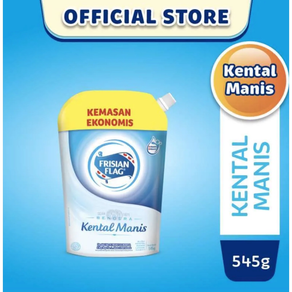 

FRISIAN FLAG BENDERA SUSU KENTAL MANIS POUCH 545 GR