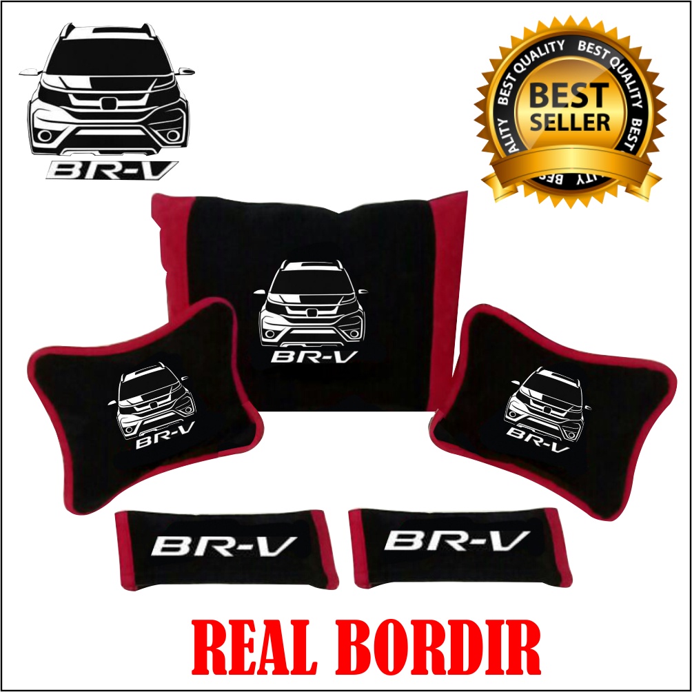 BANTAL MOBIL BRV BORDIR SILUET AKSESORIS INTERIOR MOBIL AKSESORIS INTERIOR MOBIL