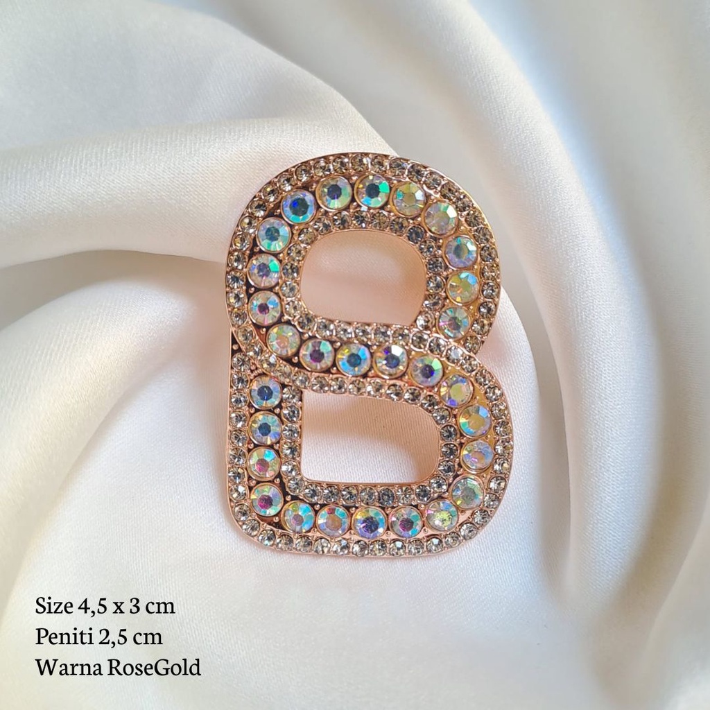 Bros Buttonscraves / Bros Ala Buttonscarves  / Bros Button / Buttonscarves Brooch / Orderinkuy Bros-Buton Blink Rosegold