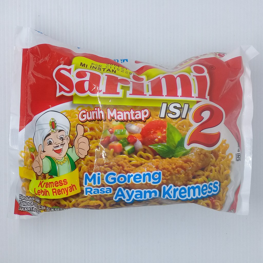 

Sarimi isi 2 Mi Goreng Rasa Ayam Kremess Mi Instan 125 gram