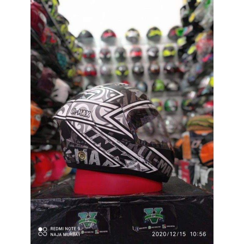 INK HELM CL MAX MOTIF SERI 2 BLACK SILVER/GUNMETAL