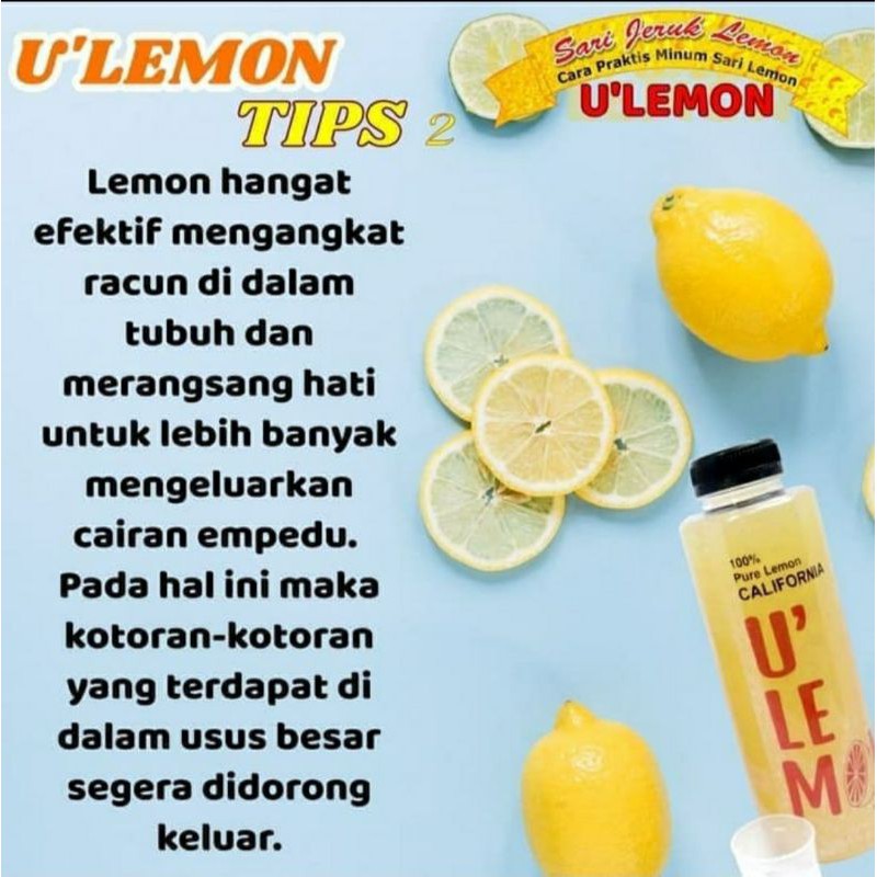 

Sari Lemon asli U Lemon 500 ml murni sari lemon kwalitas Lemona