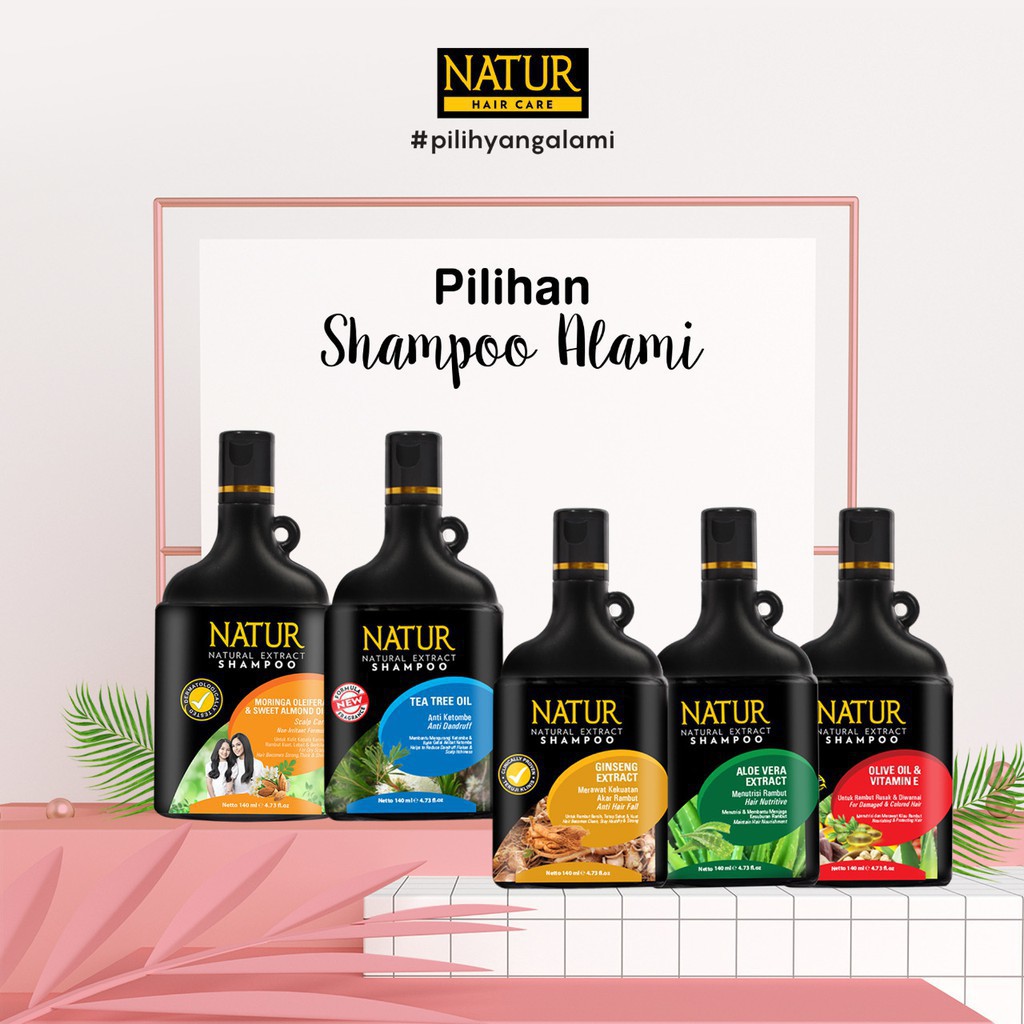 NATUR NATURAL EXTRACT SHAMPOO 140ML