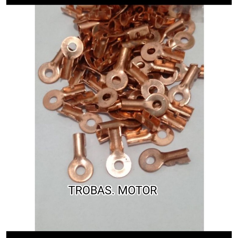 Skun aki bulat m5 tembaga/skun tembaga m5