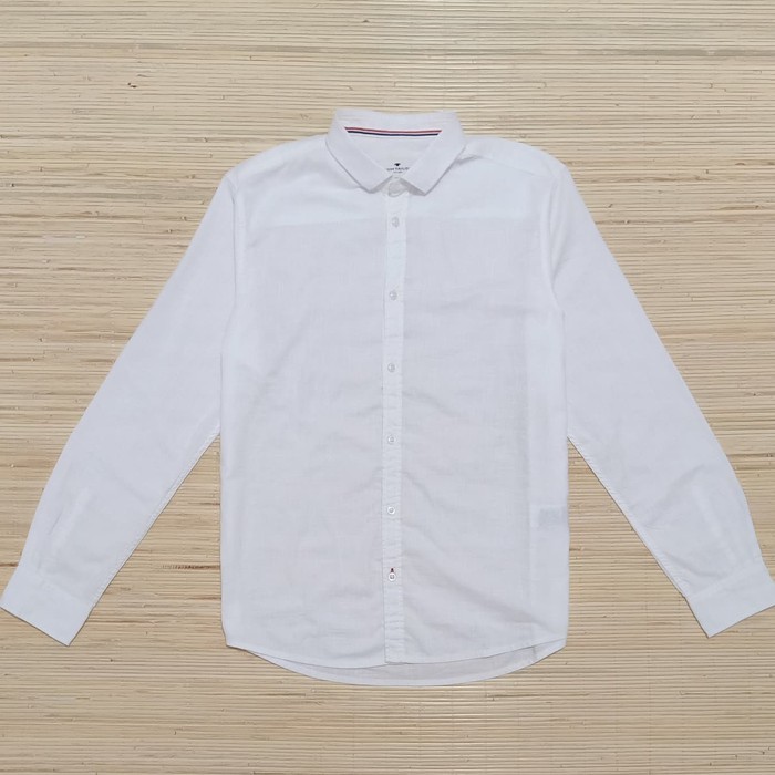 Kemeja Tom Tailor Linen Putih Polos