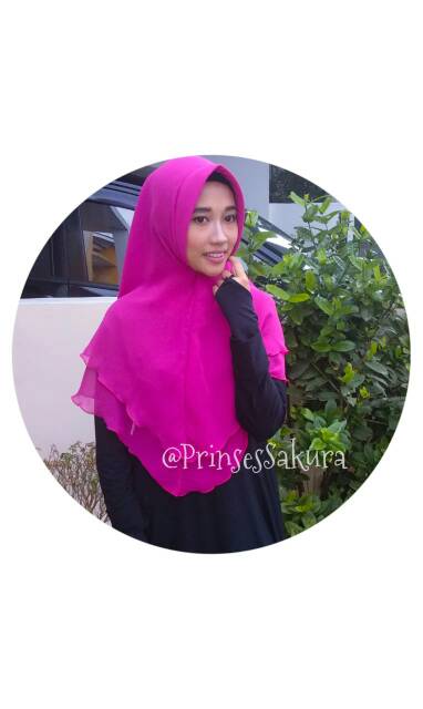 Khimar sifon 2 layer