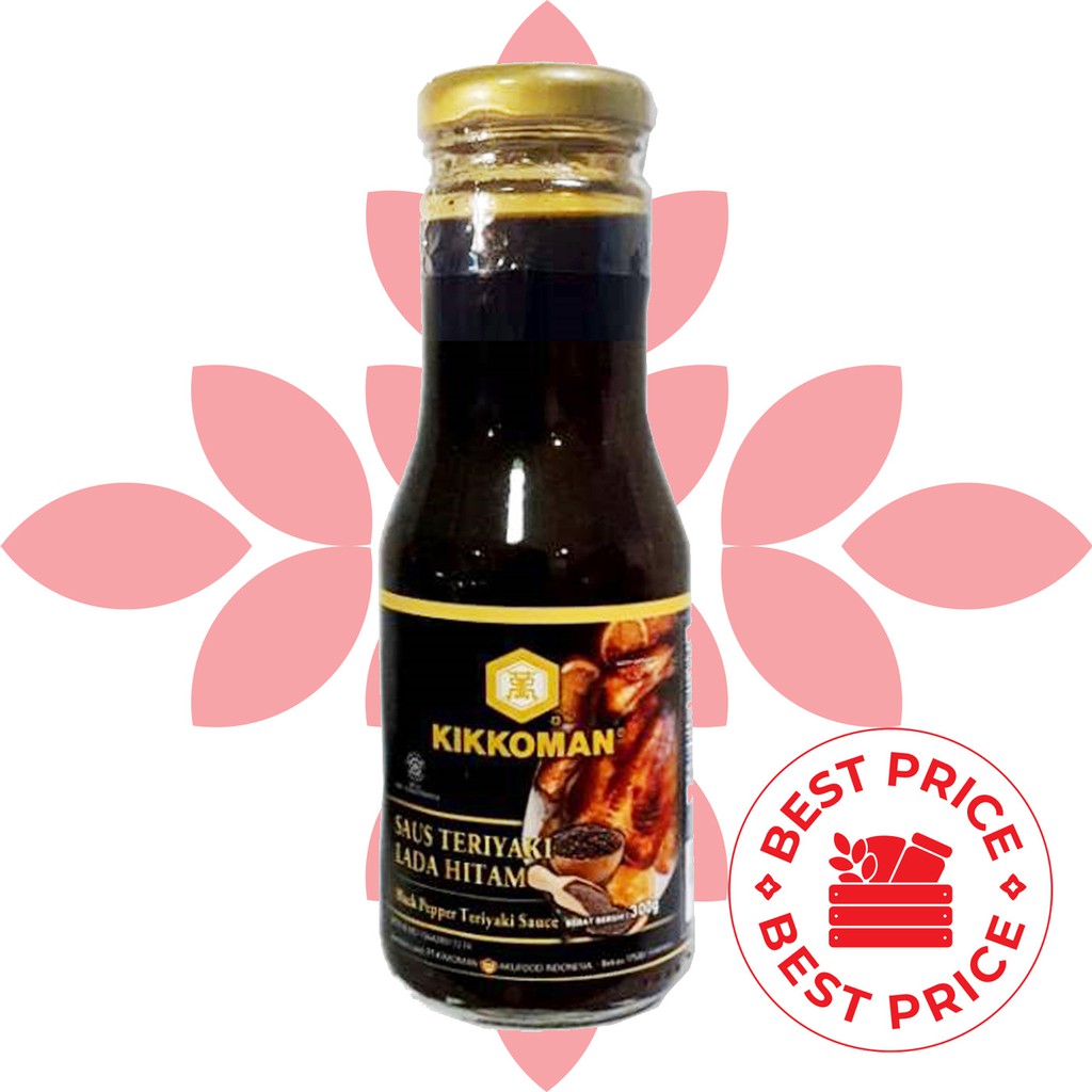 KIKKOMAN - SAUS BLACKPEPPER TERIYAKI HALAL - 300 GR (BOTOL)