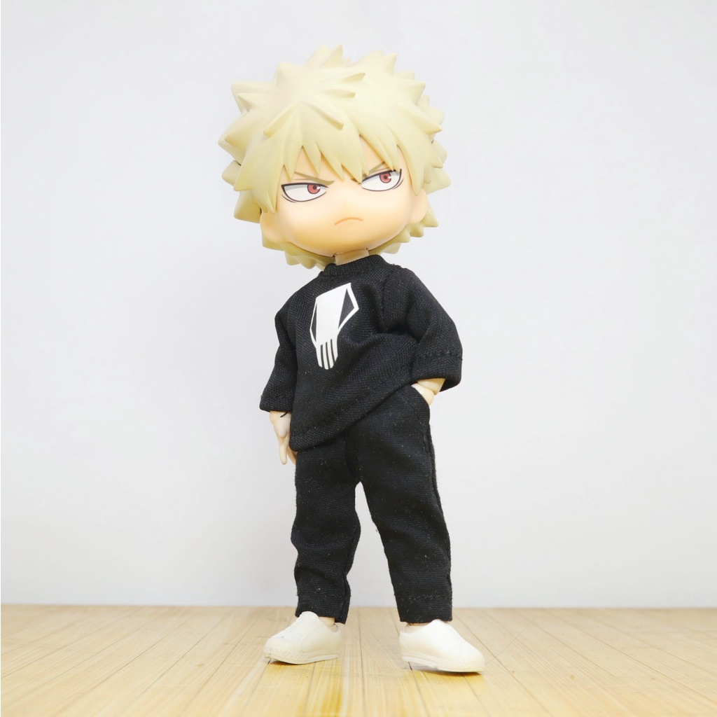 Baju Nendoroid / YMY / Obitsu11 ( Bakugo's Black Casual Suit)