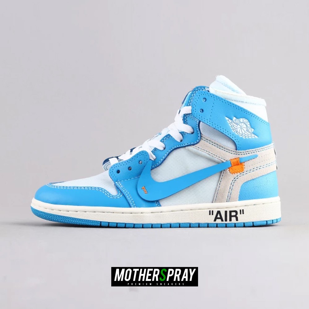 nike air jordan 1 x off white unc blue