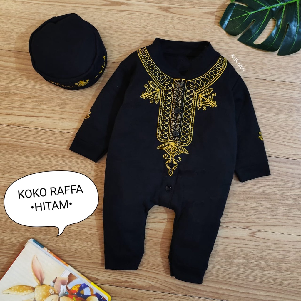 Klik Mds Jumper Koko Anak Bayi Laki-laki Raffa 113 Free Peci