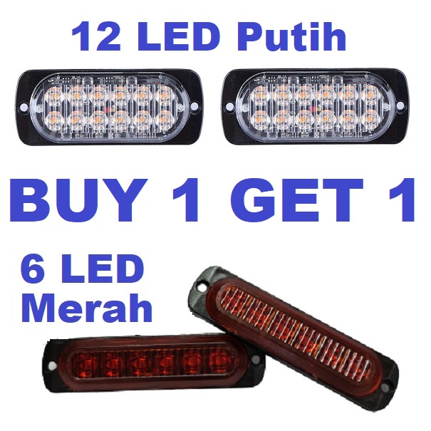 Lampu LED Mobil Motor Truk Tempel Samping Car Motorcycle Truck Side Light Lamp Warning Light Sidelamp