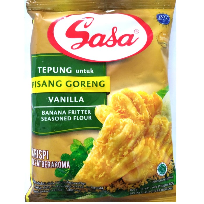 

pakai-siap-tepung-bumbu-tepung- tepung pisang goreng sasa 80 gram. (tepung sasa) -tepung-bumbu-