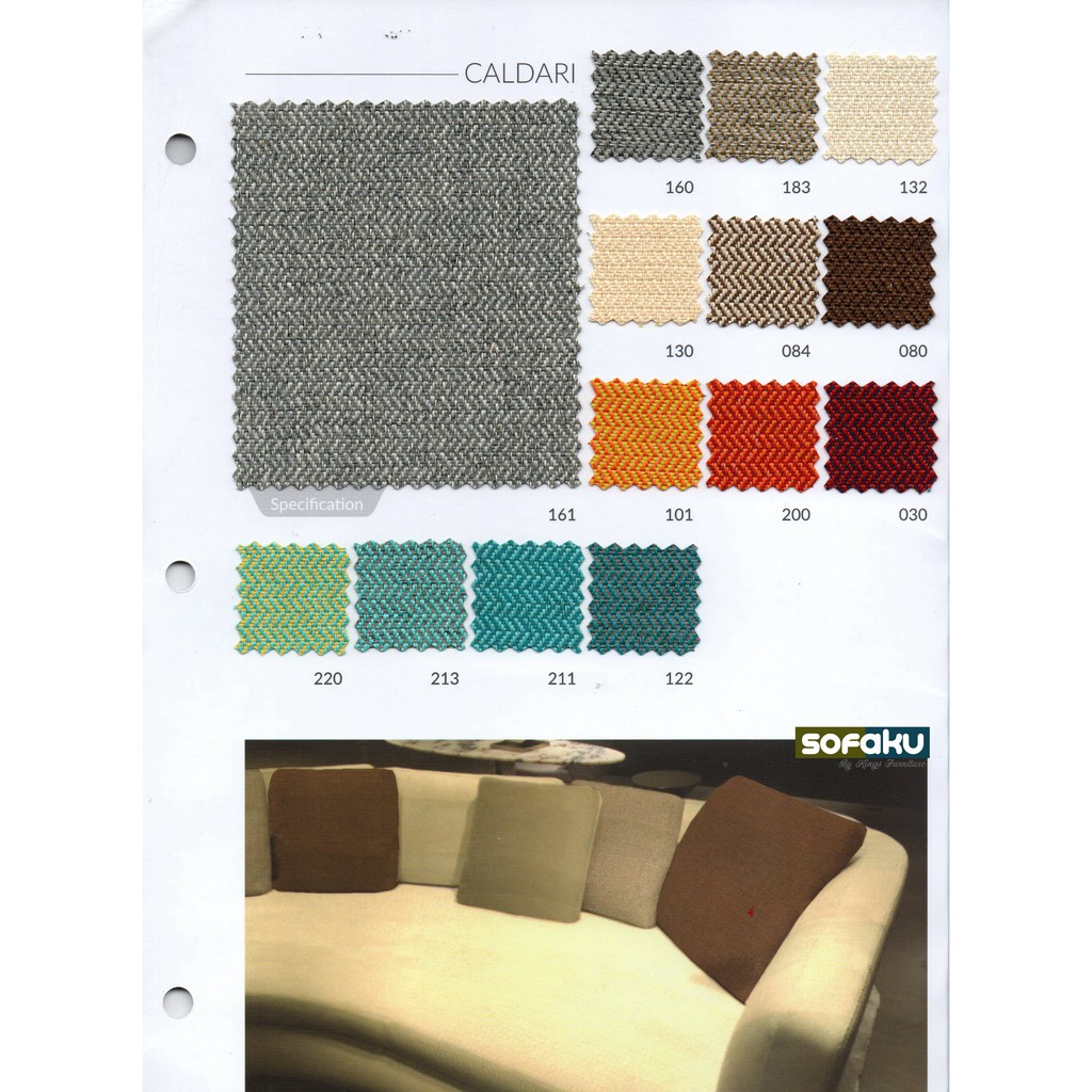 SOFAKU : CALDARI Ateja Body & Soul 1st Collection Bahan Kain Sofa Tebal Premium Fabric Mebel Jok Bah