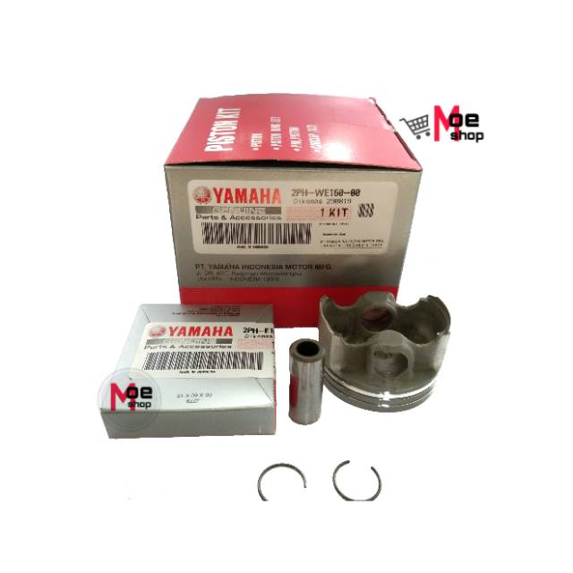 RING PEN SEHER PISTON KIT SEHER SET MIO M3 125 ASLI ORIGINAL YAMAHA 2PH-WE160-00 Ori Original