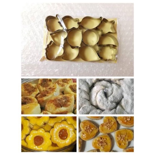 cetakan kue kering isi 12 pcs / cetakan kue murah