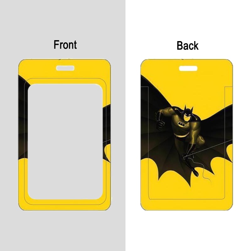 Casing Hard Case Motif Batman + Strap Leher + Klip Holder Kartu ID / Kunci