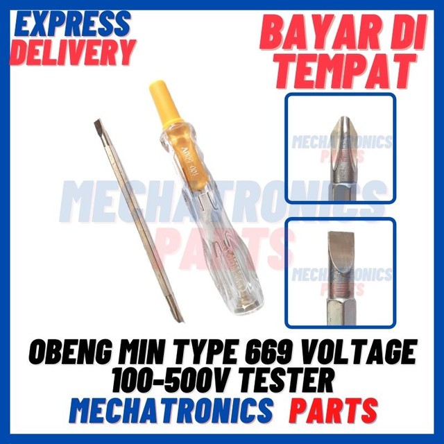 [DEV-9270] OBENG MIN SCREWDRIVER TESPEN TYPE 669 VOLTAGE 100-500V TESTER