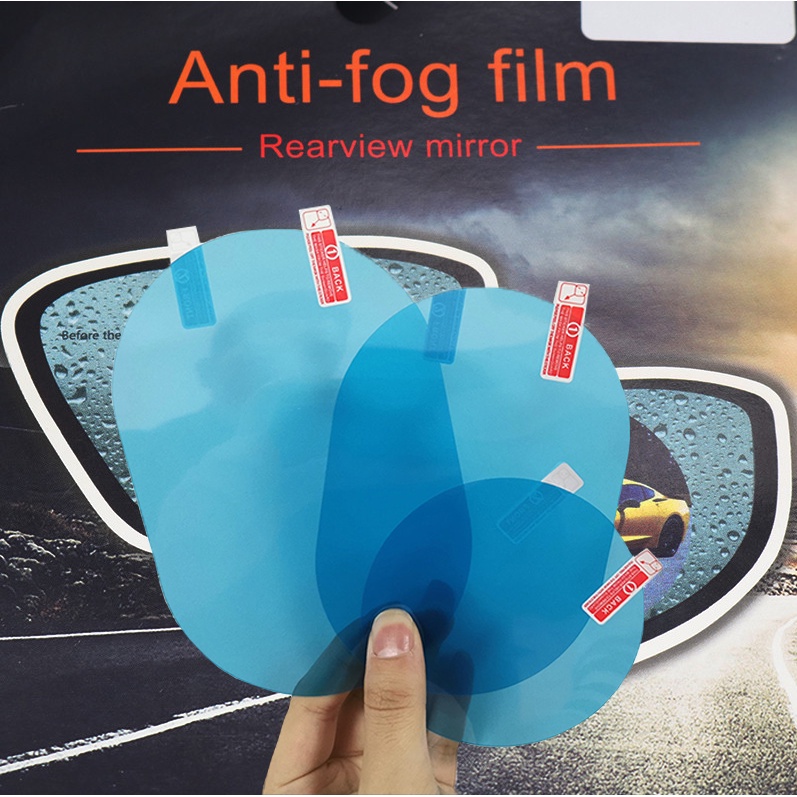 Anti fog kaca Stiker spion mobil anti air debu Sticker film tempelan pelindung kaca Anti gores spion menambah keamanan kenyamanan saat berkendara