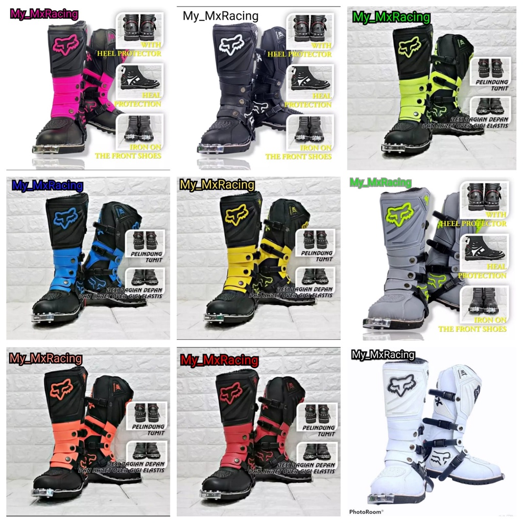 BISA COD sepatu cross trail protector  sepatu trail adventure bots safety terlaris sepatu motorcross