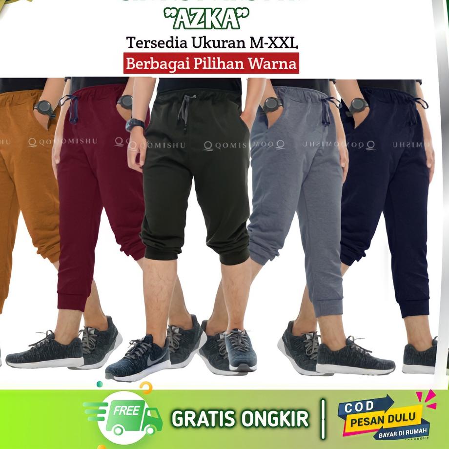 [KODE PRODUK LF88D9179] Celana Olahraga Training Kolor Pendek Short Pants Sweatpants Pria Cowok Jumb