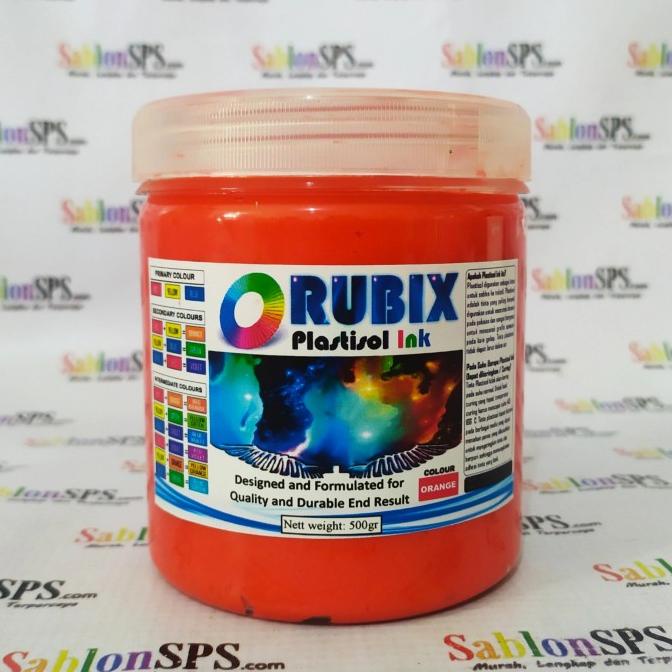 

Ink | Tinta Sablon Plastisol Rubix Orange Tua 500Gr