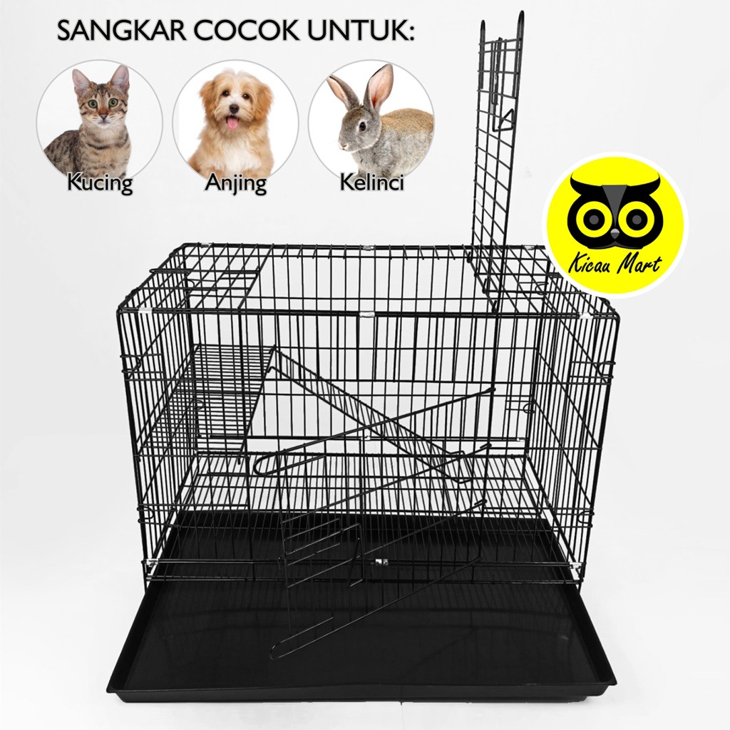 KANDANG KUCING JUMBO XL BESI TEBAL PET CARGO 75 X 55 CM KANDANG KUCING KITTEN KANDANG KUCING BESI MURAH SANGKAR KANDANG RUMAH TEMPAT TIDUR KUCING ANJING KELINCI SUGAR GLIDER KDXLCAT