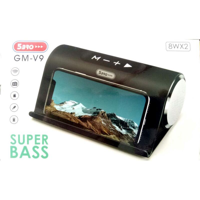 Speaker Bluetooth 5BRO GM-V9 Original Good Quality Super Bass Termurah