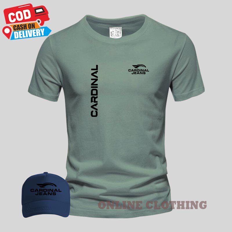 BELI BAJU GRATIS TOPI...!!! Kaos Distro Lengan pendek / Tshirt Distro Logo Cardinal Jeans Text Hitam / Kaos Pria Dan Wanita Premium Quality-ARMY