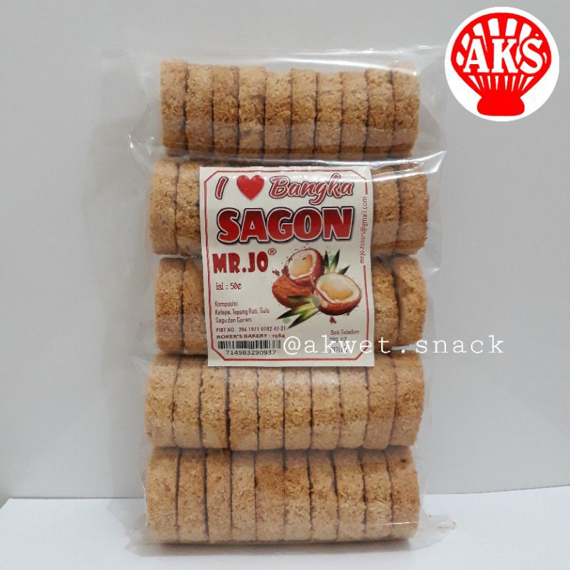 

Kue Sagon Bangka Mr.JO I LOVE BANGKA (50 keping) makanan khas Bangka