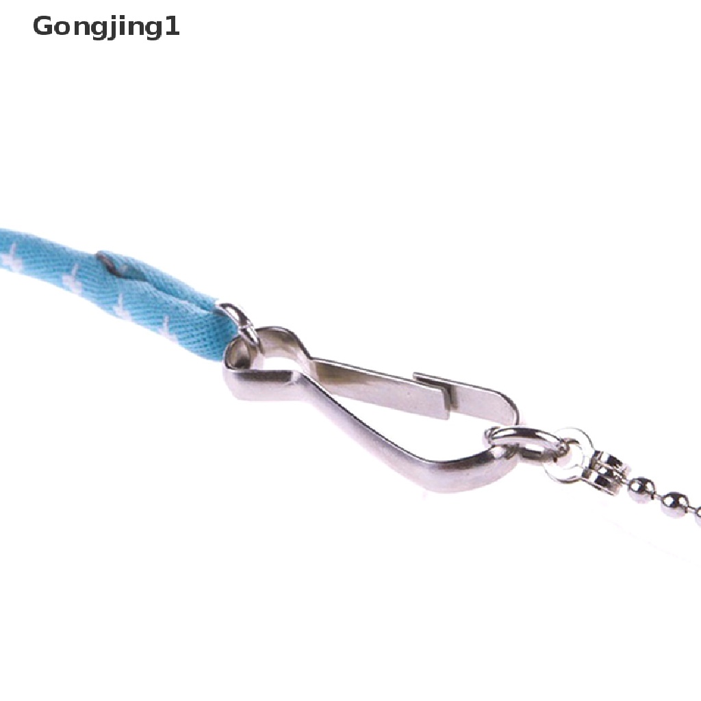 Gongjing1 Set Tali Tuntun Harness Adjustable Dengan Lonceng Untuk Hamster / Musang Peliharaan