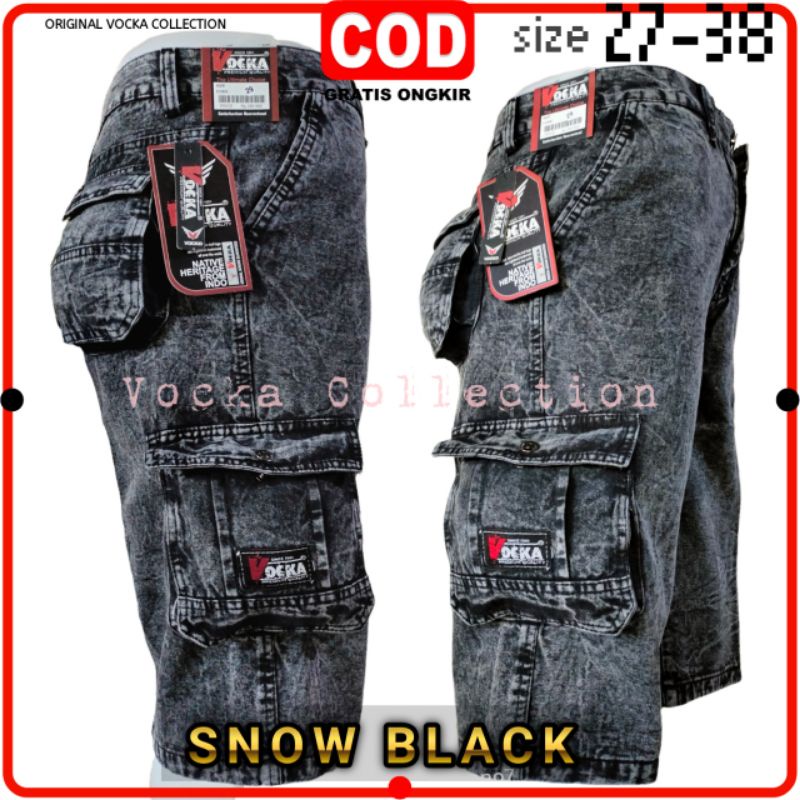 Celana Pendek Loreng PDL Cargo Model Distro Vocka SNOW Terbaru 2022