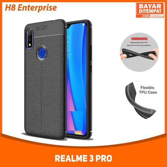 Case Leather Auto Focus Original Realme 3 Pro Autofocus Original Softcase