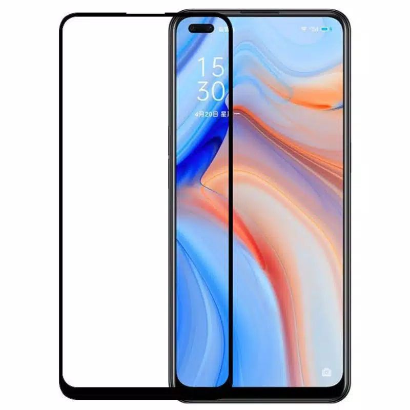 Tempered Glass Oppo Reno 4 Full Cover Protector Premium Quality