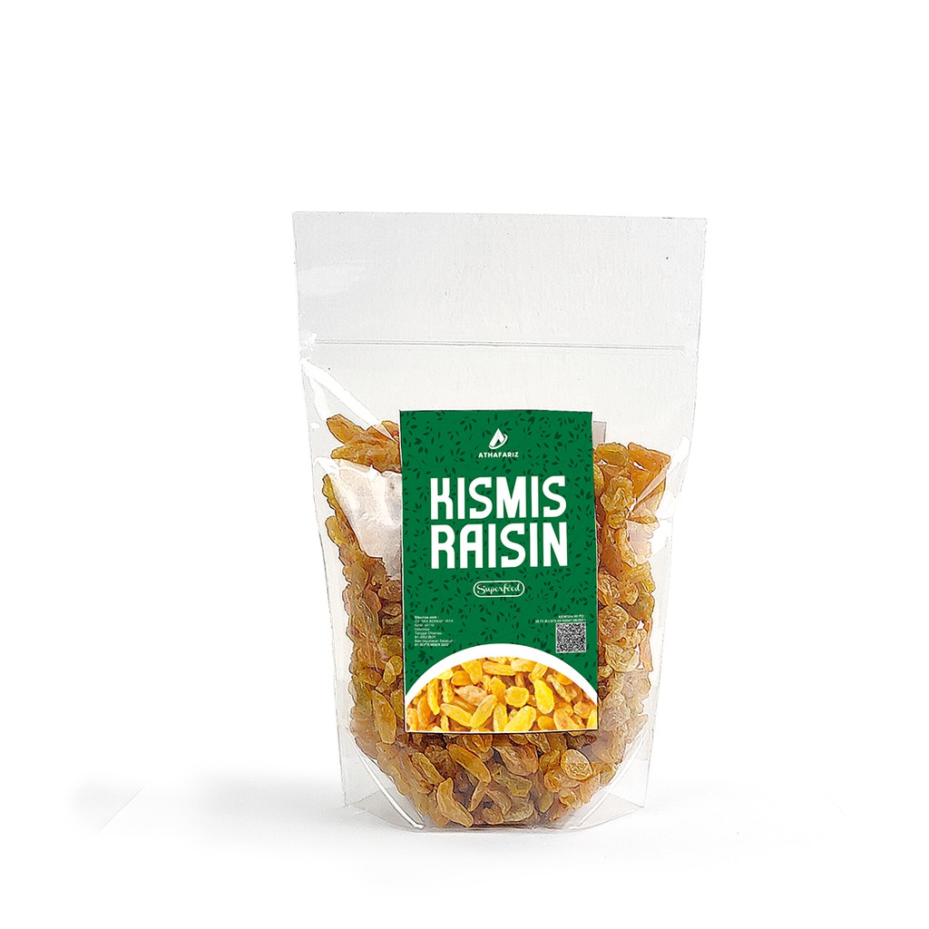 

Kismis Golden Raisin ATHAFARIZ 250 gr Tersertifikasi Kementrian
