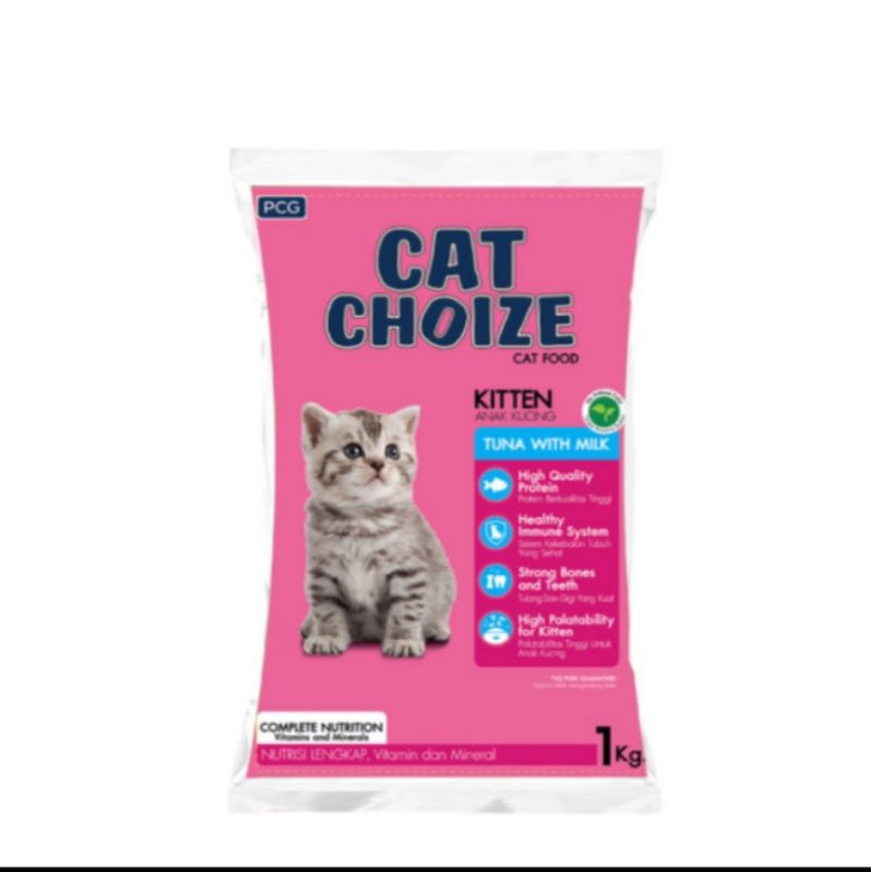 Makanan Kucing Cat Choize Kitten Tuna dan Salmon 1kg Paket 10kg Gojek/Grab