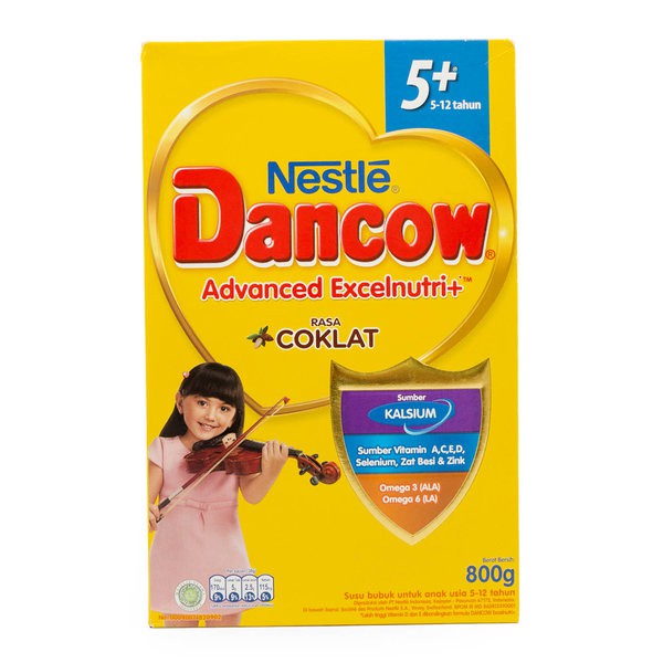 

Nestle DANCOW Advanced 5 Plus Chocolate Milk 800gr - Anak 5-12 tahun