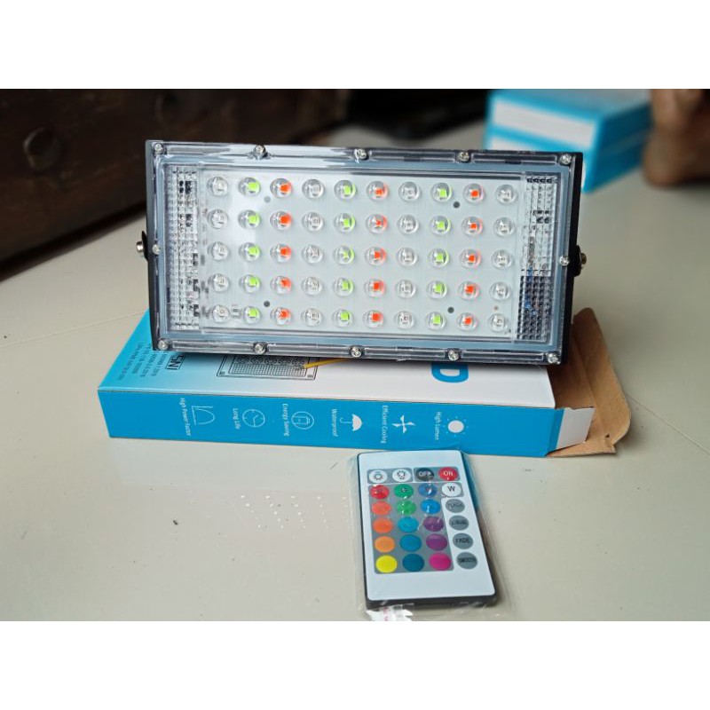 lampu sorot RGB 50watt
