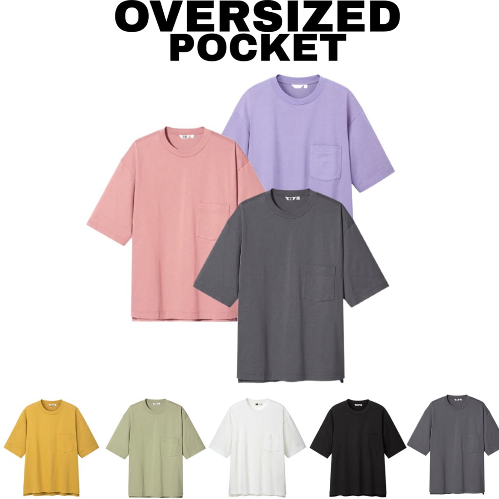 KAOS POLOS OVERSIZE POCKET / KAOS POLOS OVERSIZE WANITA &amp; PRIA / TSHIRT OVERSIZED / TSHIRT OVERSIZE